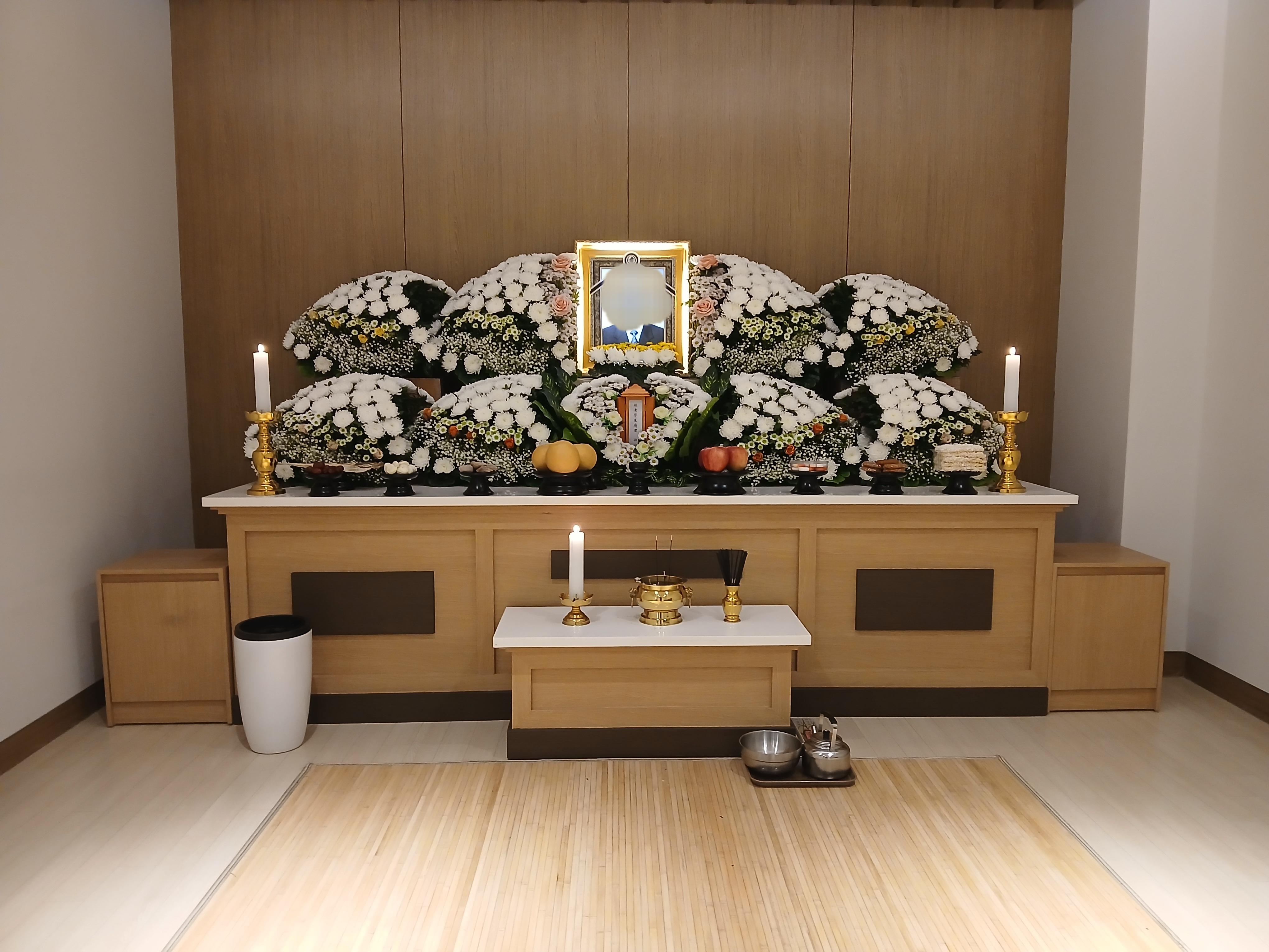함백산장례식장10월행사(故강ㅇㅇ님)제단